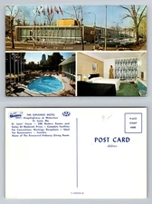 St. Louis, MO-Missouri, Diplomat Motel Pool Flags Modern Rooms Vintage Postcard