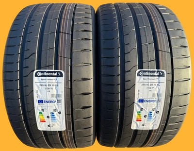 TWO BRAND NEW 295/40ZR19 Continental SportContact 7 Tires Like Michelin Sport 4S