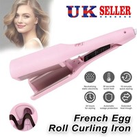 Romantic Egg Roll Curling Iron French Egg Roll Big Wave Curler Hair Styling UK