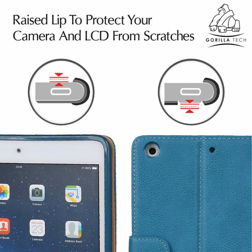 Genuine Gorilla Tech Leather Flip Case Protective Stand Cover For iPad Air 9.7" - Picture 41 of 54