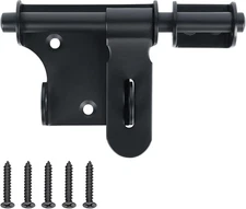 Alise 4 Inch Slide Bolt Gate Latch, Door Lock with Padlock Hole,Heavy Duty Stain