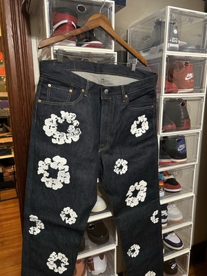 パンツ Denim Tears Levis Cotton Wreath Jean W30 Levi's® X Denim Tears Leather Cotton Wreath Pants - Black