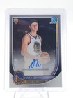 ALEX TOOHEY 2025-26 BOWMAN CHROME ROOKIE AUTOGRAPH RC AUTO WARRIORS Q2880