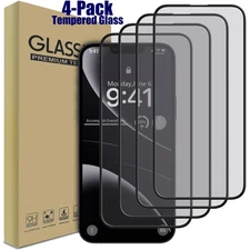 4-Pack Clear HD Tempered Glass Screen Protector For iPhone 13 Pro Max/13 Pro/13