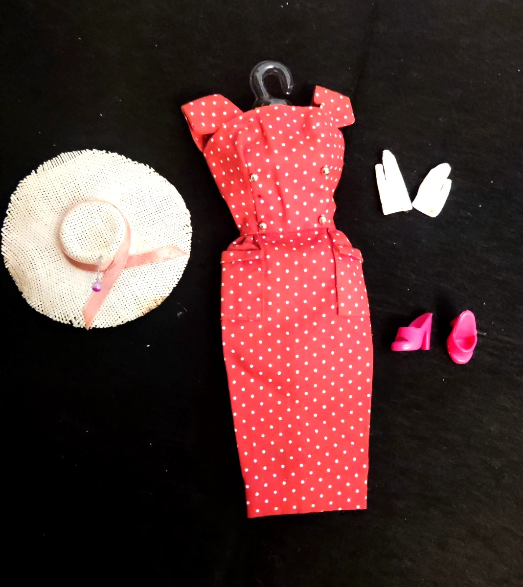 BARBIE VTG TENUE On the Go Fashion Pack Mattel 1964/65 - BE, rare, sans poupée EUR 37,00 - FR