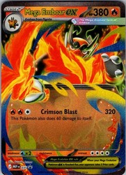 Pokemon Mega Emboar ex 035 Promo Jumbo Card Ascended Heroes