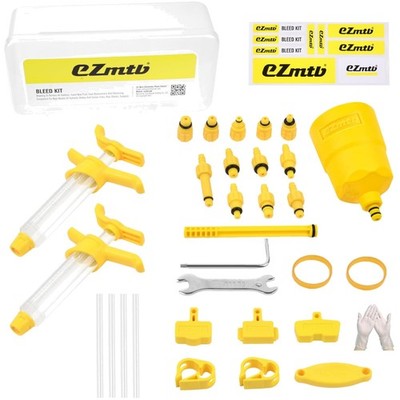 Brake Bleeding Kit, Hydraulic Disc Brakes, Suitable for Shimano and Tektro
