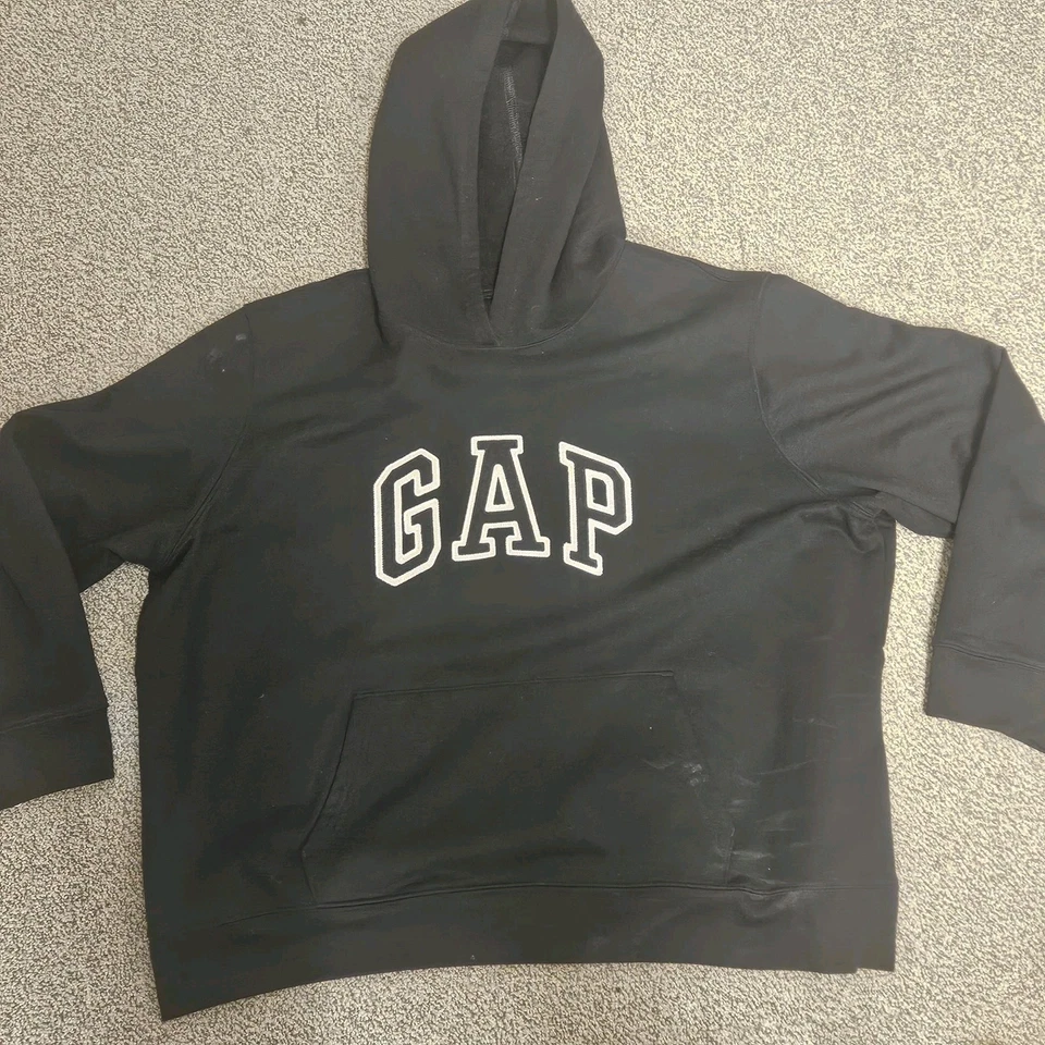 VTG Sweatshirt Hoodie Womens 2XL Stretch Heathered Black Pullover Athleisure - Image 2 of 4