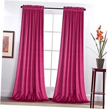 Velvet Curtains 96 inches Long - Home Decor Hot 52"W x 96"L Pack of 2 Berry