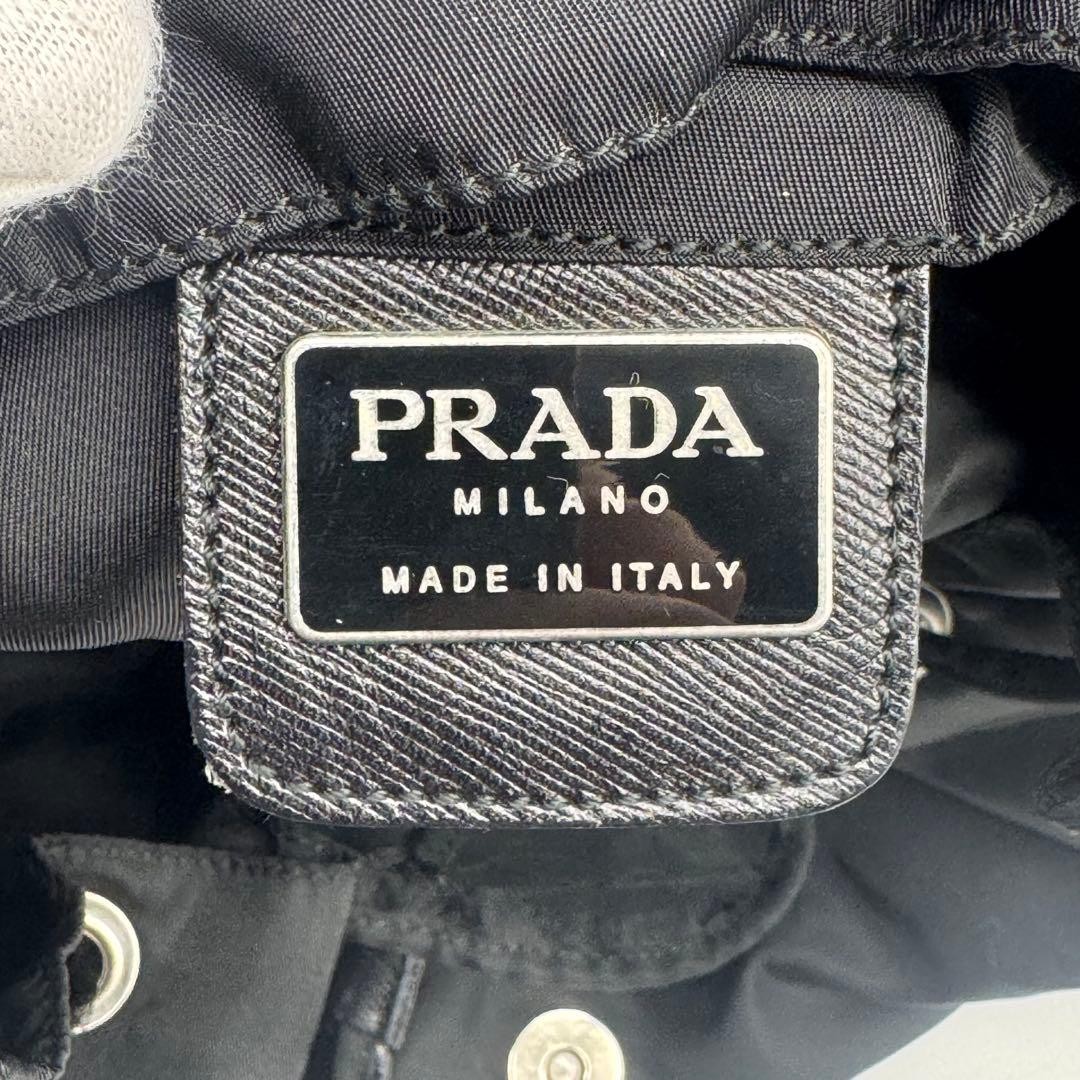 PRADA backpack Saffiano leather triangular logo b… - image 18