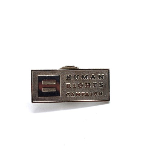 Human Rights Campaign Logo Pin Equality Justice Support Freedom Awareness