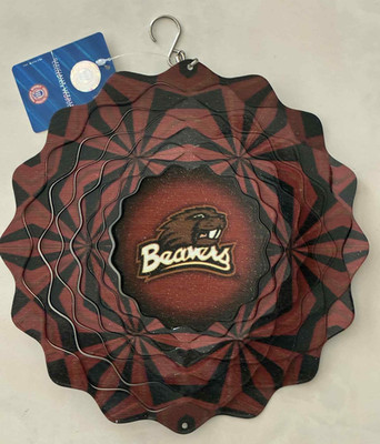 Oregon State Beavers 10 Inch NCAA Yard Garden Hanging Wind Spinner