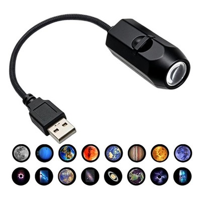 16 In 1 Universe Themed Projection Lamp With Soft Bendable Tube For Wall Ceiling