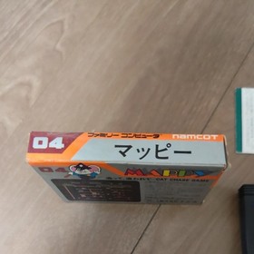 Namcot Family Computer Mappy box, manual, cassette