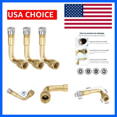 2-Pack Tire Valve Extension, 90 Degree Schrader Tire Valve Stem Extension Bra...