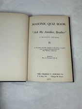 Masonic Quiz Book Ask Me Another Brother 11th Edition 1977 Hardcover