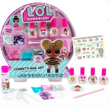 L.O.L. Surprise Confetti Nail Art by ,Make Custom DIY Nail Polishe.Add Tattoos, 