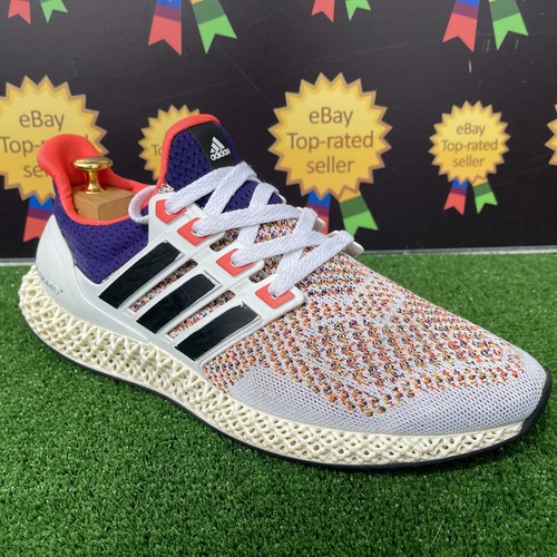 Adidas Ultra 4D Multicolour GX6364 Boost Off White,Black Men,s Trainers UK 9