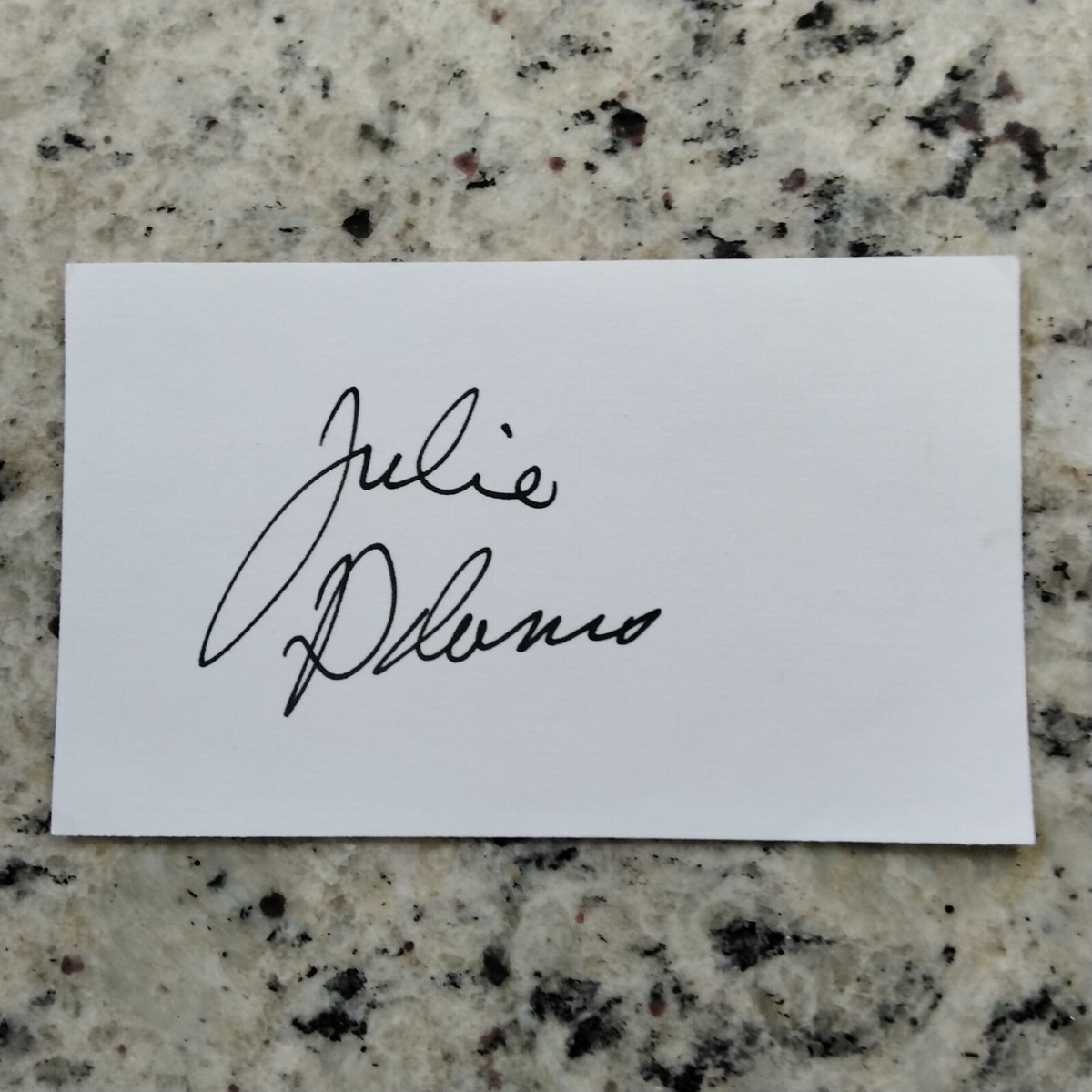 Julie Adams SIGNED Card Photo 50s Movie TV Actress Creature Black