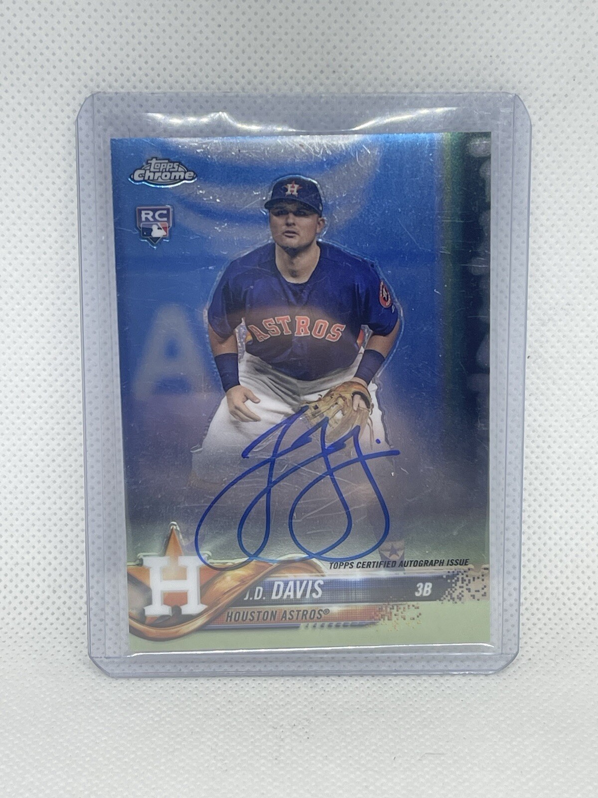 2018 Topps Chrome - Rookie Autographs #RA-JD J.D. Davis (AU, RC)