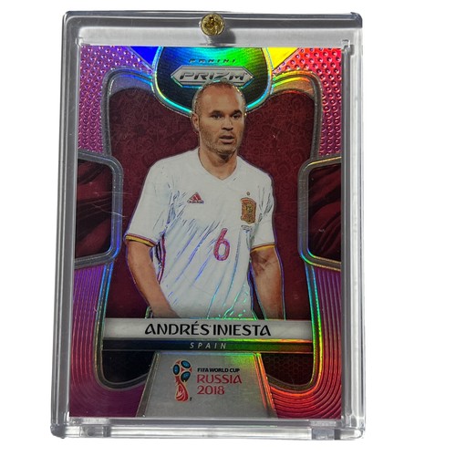 Andres Iniesta [Pink Prizm] #197 2018 Panini Prizm World Cup card