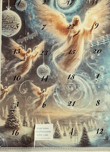Sprüche-Adventskalender "Engel" mit "Golly"- Motiv Engel im Winter - Bild 3 von 5