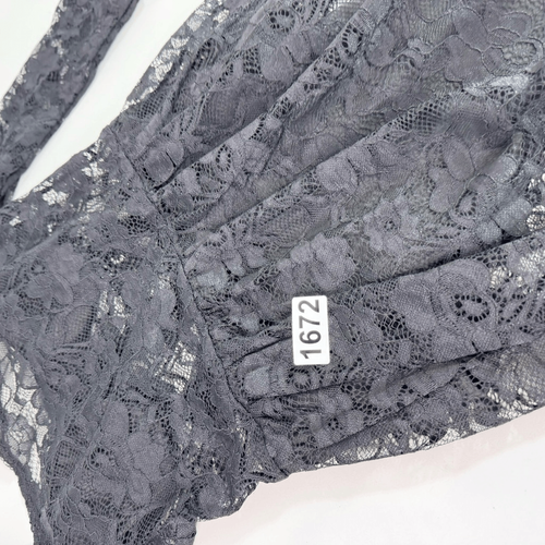 Unbranded Dress Womens Large Black Embroidered Square Neck Maxi Whimsigoth - Imagen 8 de 8