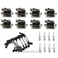 UF271 B314*8 Ignition Coil + 8 Spark Plug Wires For Chevrolet Cadillac GMC IC489