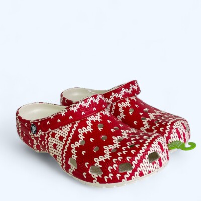 Crocs Classic Holiday Sweater Clog Sz 10M 12W Crocs Unisex Classic Christmas Holiday Sweater Clog Various  main image 4