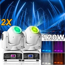 2PCS 120W LED Moving Head Light RGBW 8Gobo Beam Stage DJ Disco DMX Spot Lighting