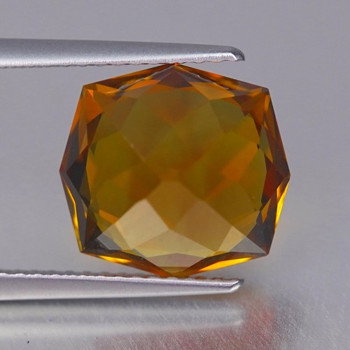Citrino 5,26 Ct Top Raro 100% Naturale Madeira Arancio Citrino dal Brasile - Foto 2 di 4