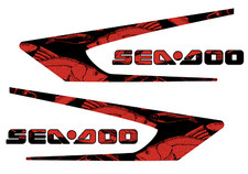 GRAPHIC REPLACEMENT KIT DECAL BOAT SPORTSTER SEADOO SPEEDSTER 150 Red FISH
