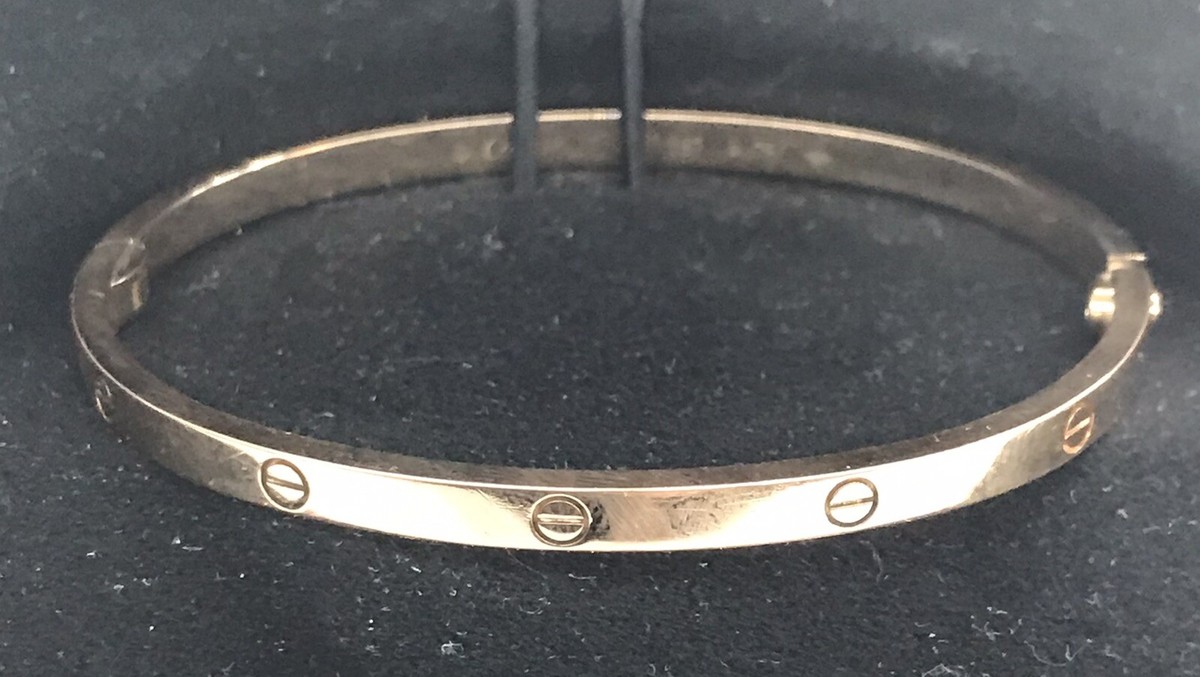 CARTIER LOVE Bracelet with screwdriver #17 K18 AU750 AUTHENTIC | eBay