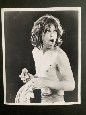 ROLLING STONES - MICK JAGGER - seltenes VINTAGE Original Pressefoto