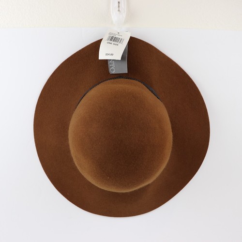 Scala Pronto Women's 100% Wool Felted Brown Floppy Hat One Size - Picture 10 of 11