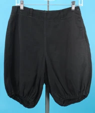 VTG Women's Early 1900s Black Cotton Athletic Bloomers / Shorts Sz 28 / 29