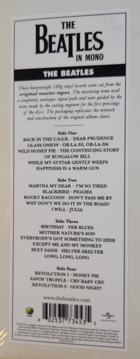 Beatles [White Album] [Mono Vinyl] by The Beatles (Vinyl