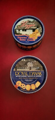 Zwei Blechdosen/Keksdosen Danish Butter Cookies aus den 80-ern
