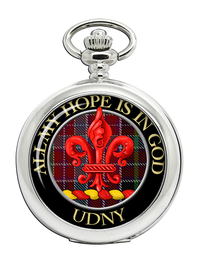 Udny Scottish Clan Engraved Vintage Pocket Watch
