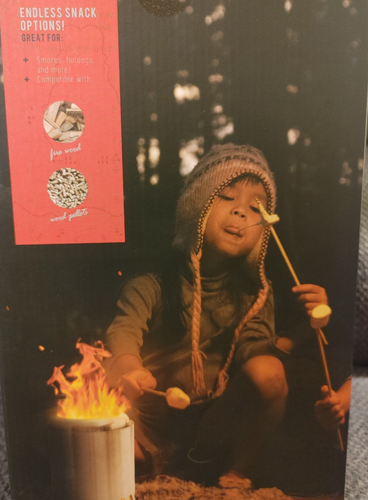New Sealed Avalanche Smokeless Tabletop FIRE PIT w/Skewers -Uses Wood or Pellets - Picture 10 of 13