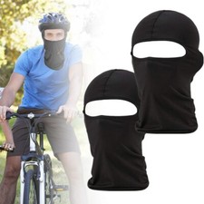 2 Pack Men Balaclava Black Face Mask Lightweight UV Protect Motorcycle Ski Scarf