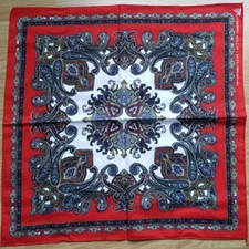 New Colorful Graphic Paisley Red Bandana Head Wrap Hip Hop Biker Scarf Unisex