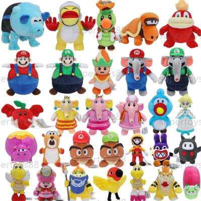 Anime Newly Super Mario Bros Dolls Wonder Soft Plush Stuffed Toys Birthday Gifts