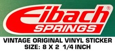 EIBACH SPRINGS - VINTAGE ORIGINAL VINYL DECAL STICKER