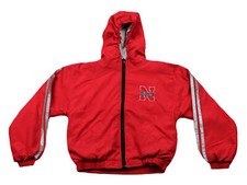 Nebraska Cornhuskers NCAA Youth Lightweight Reversible Hooded Jacket, Red
