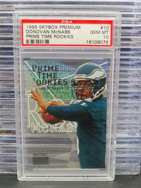 Donovan McNabb Skybox Premium Prime Time Rookies #10 Autograph