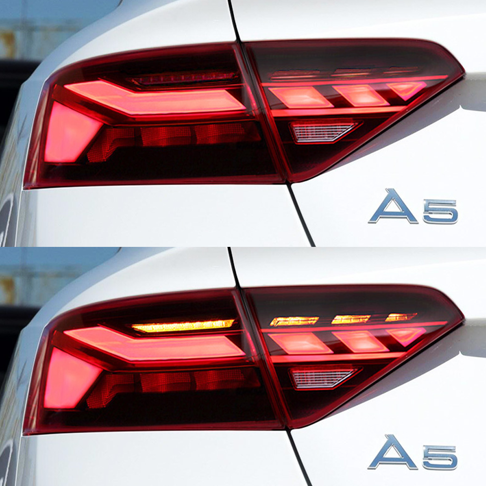 A Pair Dynamic LED DRL Car Taillights For AUDI A5 2008-2016 S5