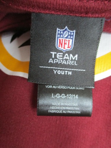 WASHINGTON REDSKINS NFL TEAM APPAREL HOODIE SWEATSHIRT - YOUTH SIZE L 12/14 - Picture 4 of 6