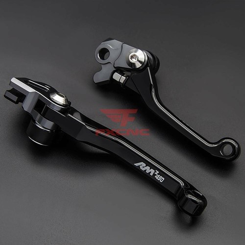 For RMZ450 2005-2019 2020 2021 2022 Brake Clutch Levers Handle RMZ450 Logo CNC - Picture 2 of 9