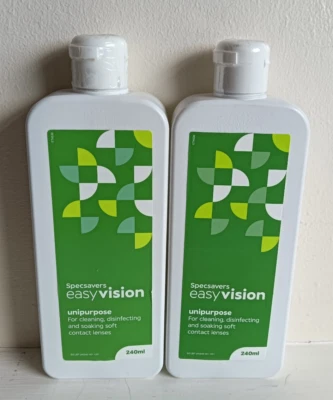2x Specsavers Easyvision Unipurpose Contact Lens Solution